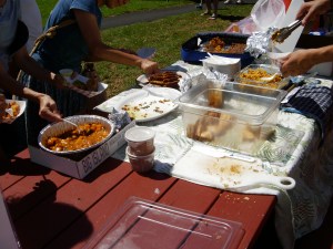 Storming the table after judging