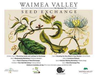 November 7th in Waimea Valley, North Shore, Oahu, Hawaii